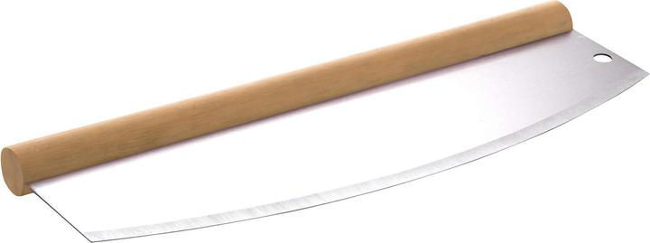 Actual product image All'Grill Stainless steel pizza cutter weighing knife with wooden handle