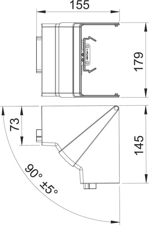 Produktbild OBO Bettermann OBO GK-IH70170LGR Inneneck variabel 70x170mm lichtgrau (15.50 cm)