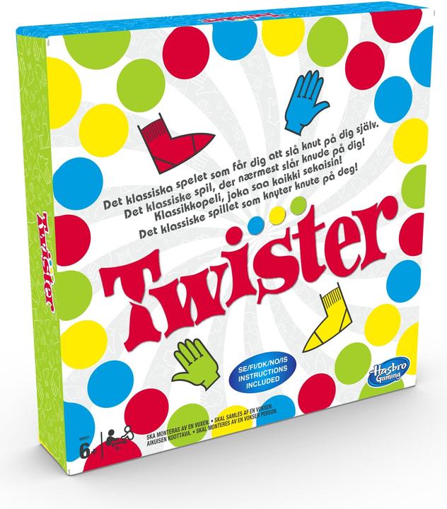 Produktbild Hasbro Gaming Twister Twister-Spiel (Schwedisch, Dänisch, Isländisch, Finnisch, Norwegisch)