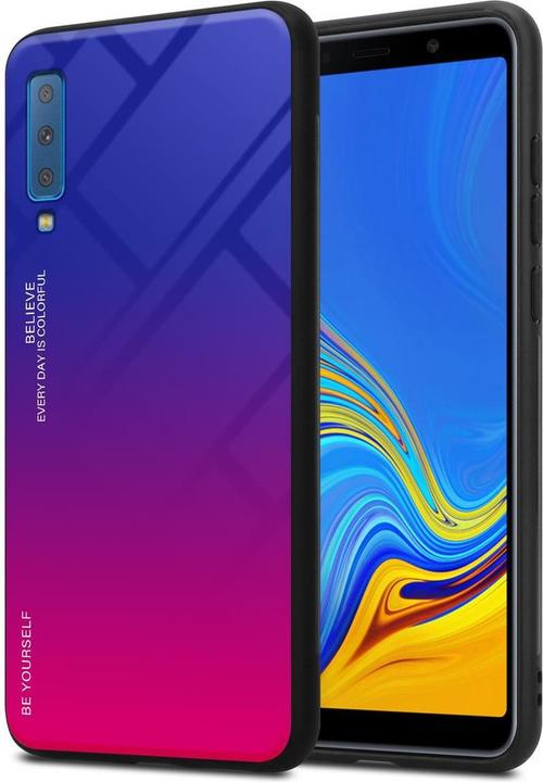 Produktbild Cadorabo TPU 2 Farben Glas Cover (Samsung Galaxy A7 (2018))