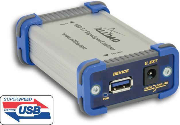Produktbild Allnet ALLDAQ ADQ-USB 3.0-ISO / USB 3.0 SuperSpeed-Isolator bis 1kV, ext. Versorgung: 5VDC