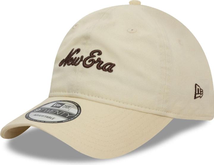New Era 9Twenty Casual Cap - Midi Brand Script Beige