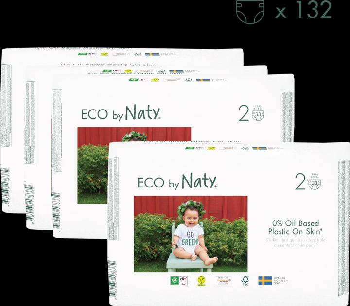 Image du produit Naty Couche bio (Taille 2, Pack mensuel, 132 pièce(s))