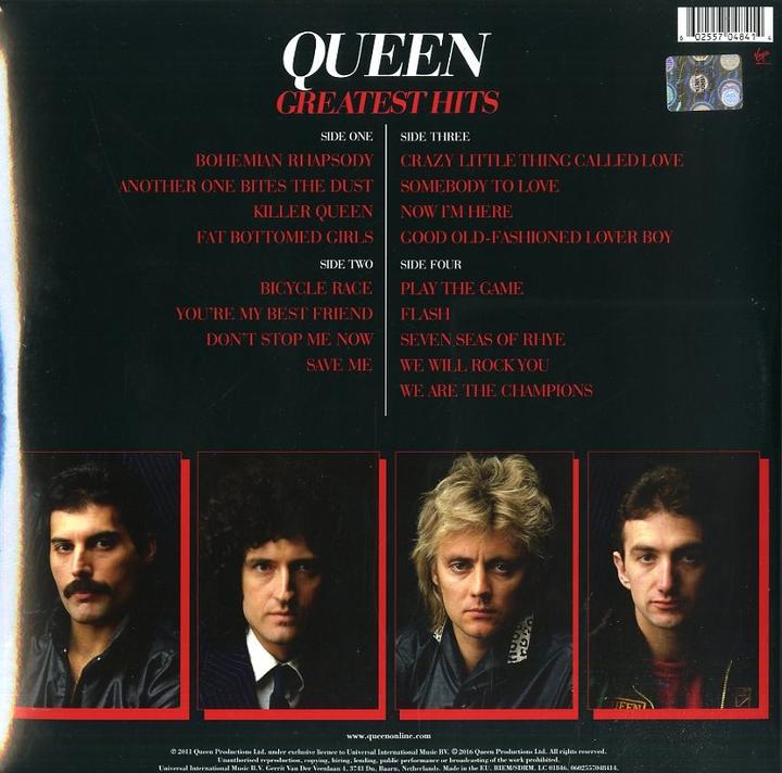 Actual product image Greatest Hits (Remastered 2011) (2LP) (Queen, 2023)