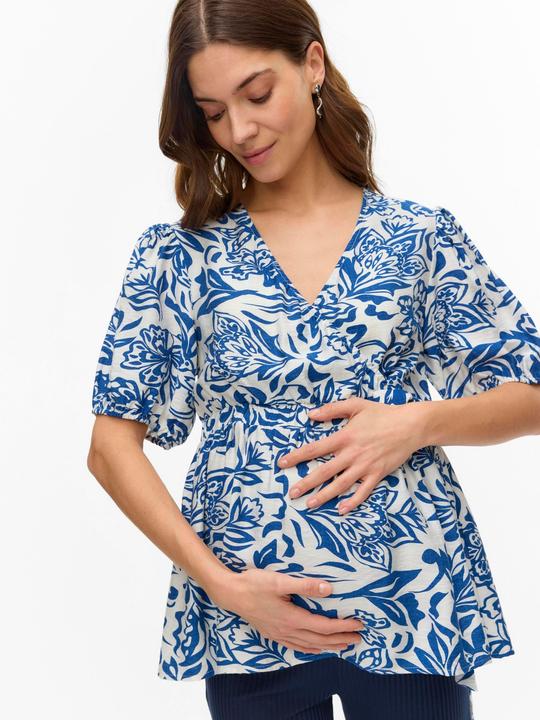Image du produit Mamalicious Normal geschnitten V-Ausschnitt Top Bluse (XS)