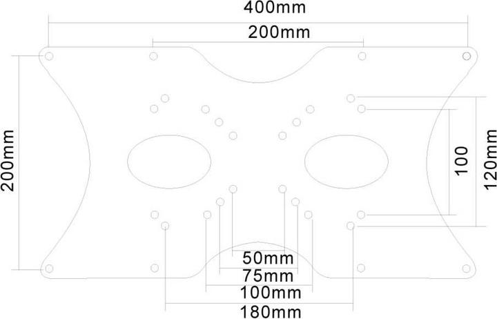 Produktbild Neomounts Fpma-Vesa400 (Wand, 52.01")