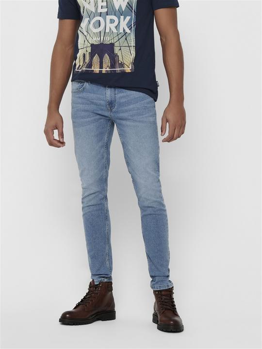 Produktbild Only & Sons ONSWarp Blue Skinny Fit Jeans (W28/L34)