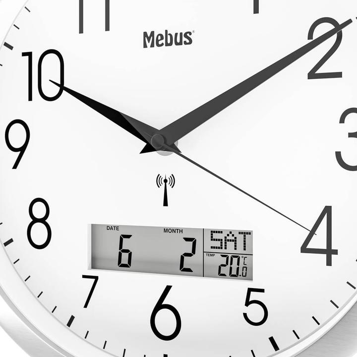 Immagine prodotto Mebus Orologio da parete radiocontrollato (30 cm)
