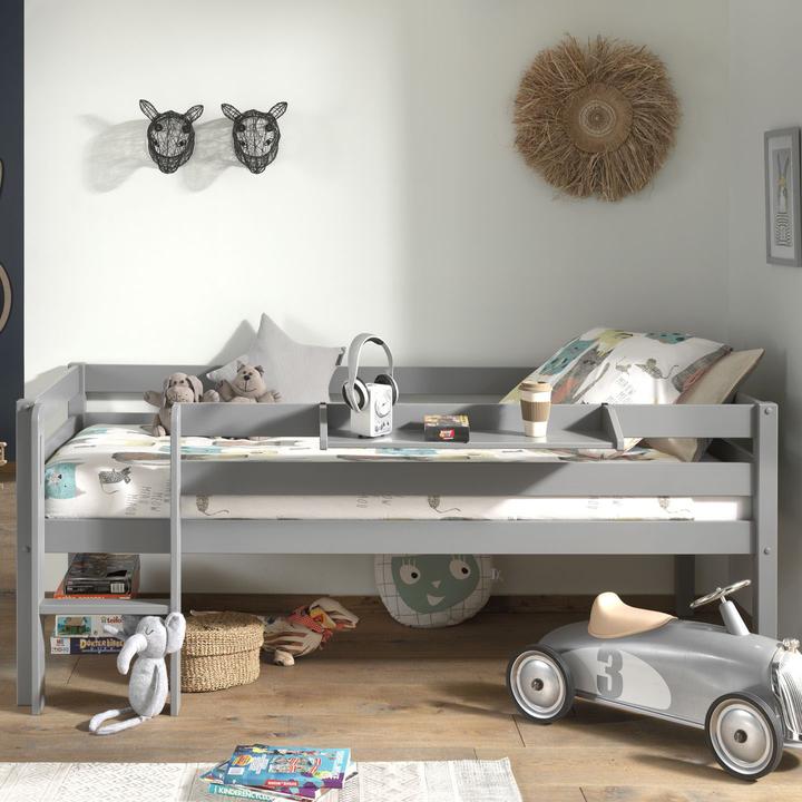 Immagine prodotto Vipack Letto Pino con scala a pioli con mensola sospesa (90 x 200 cm)
