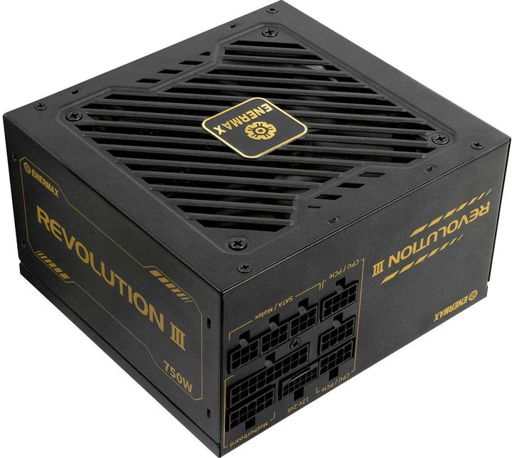 Actual product image Enermax Power Supply 750W Revolution3 80+ Gold Black FULLMOD (750 W)