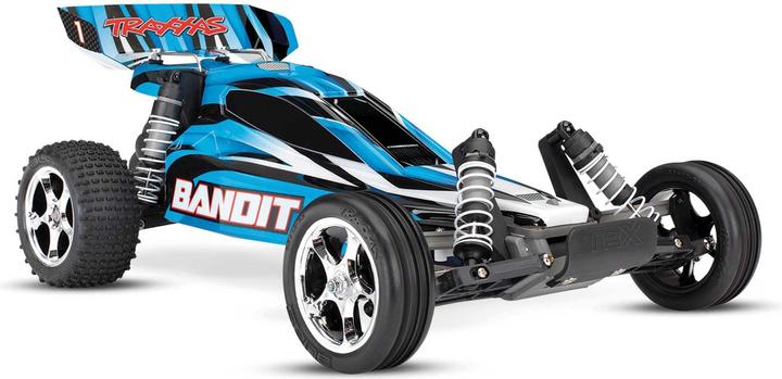 Actual product image Traxxas Bandit Blue Buggy Rtr Without Battery/Charger 1/10 2wd Buggy Brushed (RTR Ready-to-Run)