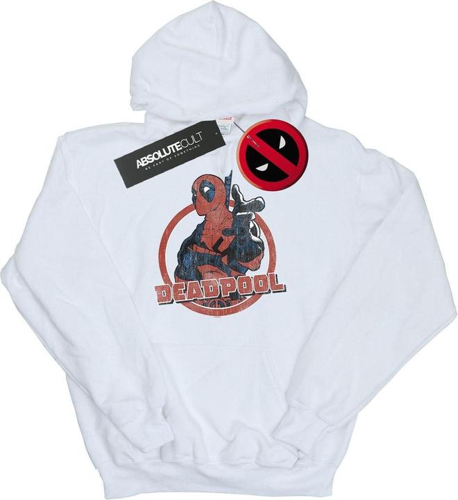 Immagine prodotto Deadpool Gun Finger Felpa con Cappuccio Uomo (XL)