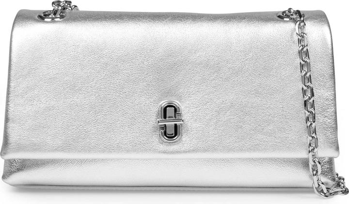 Produktbild Marc Jacobs laminated leather wallet bag silver color