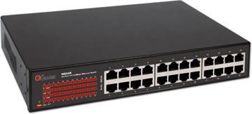 Produktbild Hamlet 24-Port Netzwerk-Switch automatisches System für 10/100 Mbps Geschwindigkeitserkennung in Metall (24 Ports)