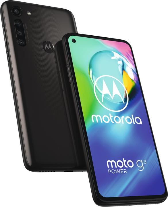 Actual product image Motorola Moto G8 Power (64 GB, Smoke Black, 6.40", Hybrid Dual SIM, 16 Mpx, 4G)