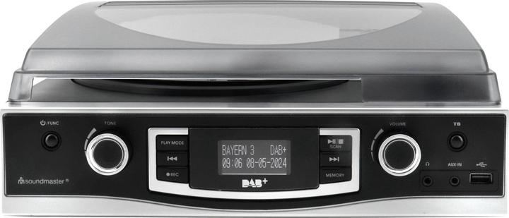 Actual product image Soundmaster Record player PL590SW Black (Semi-automatic)
