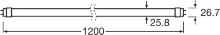 Produktbild Osram LED TUBE T8 EM ENERGY EFFICIENCY CLASS A 1200 mm 10W 840 (G13, 10 W, 2100 lm, 8 x, A)