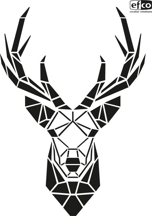 Immagine prodotto Efco Stencil "trofeo testa di cervo", DIN A4, 1 motivo