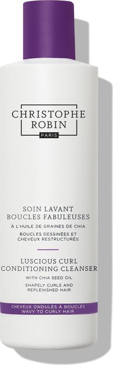 Christophe Robin Soin lavant boucles fabuleuses à l'huile de graines de chia (250 ml, Shampoing liquide)