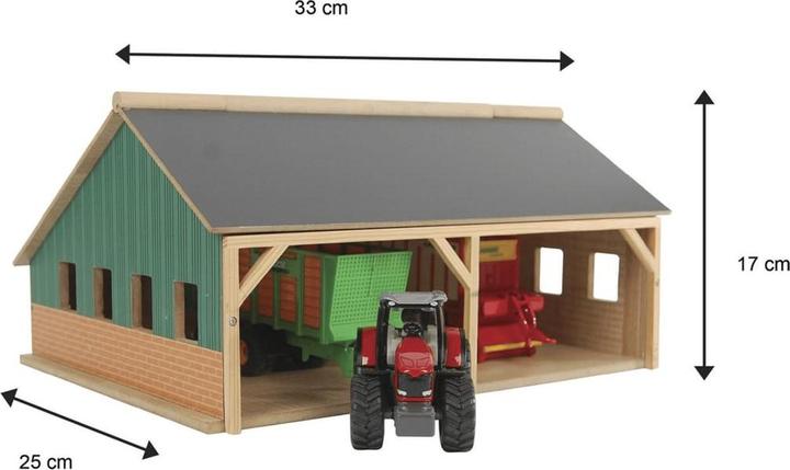 Actual product image Kids Globe Farming Agricultural shed for tractors