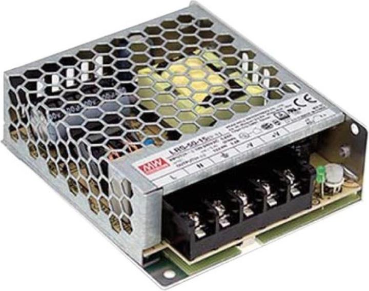 MeanWell SCHALTNETZTEIL - 1 AUSGANG - 50 W - 24 V - CLOSED FRAME (GESCHLOSSENE BAUFORM) - NUR FÜR DEN PROF...