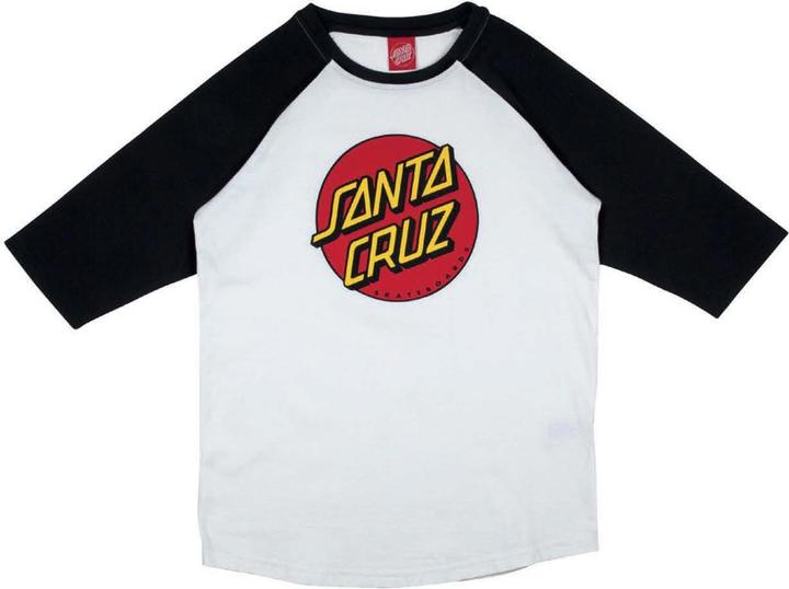 Santa Cruz Classic Dot Youth Baseball 3/4 Sleeve (10, 11, 12)