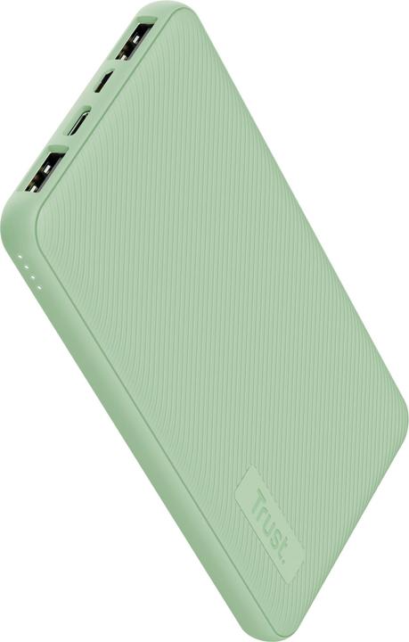 Produktbild Trust POWER BANK USB 10000MAH/PRIMO GREEN 25029 (10000 mAh, 15 W, 15 Wh)