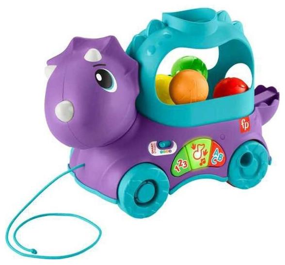 Produktbild Fisher-Price Fisher Price Little Dino Educational Slide Dinosaur with Sounds for 12+ Months HNR55