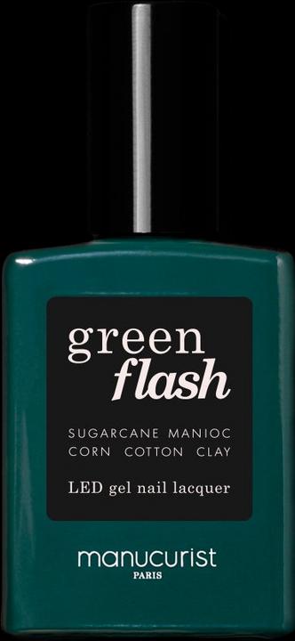 Manucurist Green Flash vernis à ongles Licorice (Noir, Vernis à ongles effet gel)