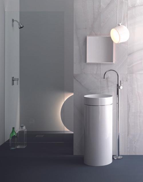 Actual product image Alape washbasin WT.RX400.KE, round diameter 40.0cm, 4506500000 (442 mm, 520 mm)