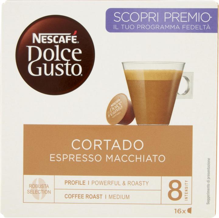 Immagine prodotto Nescafé Dolce Gusto Cortado Espresso Macchiato (16 x Porta.)
