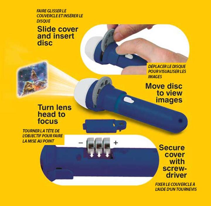 Actual product image Brainstorm space torch (German)
