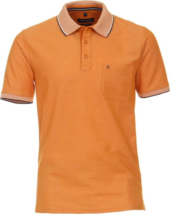 Casa Moda Poloshirt Polo Kurzarmshirt mit Brusttasche und Kontraststreifen