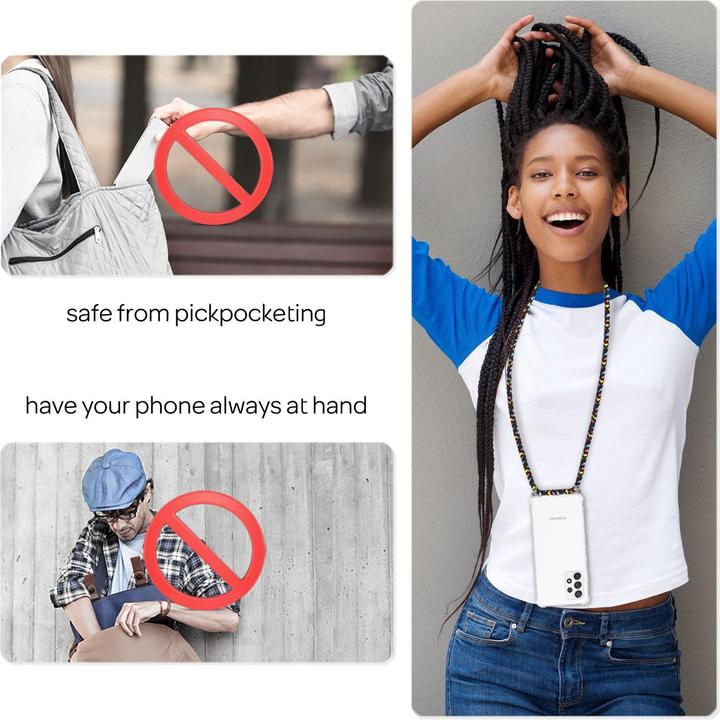Actual product image Nalia Cell phone case with chain