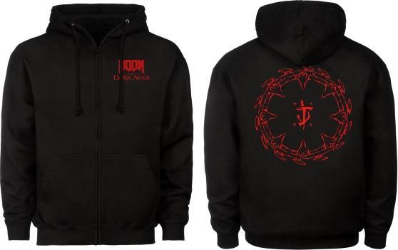 Dpi Merchandising DOOM: The Dark Ages Zipper Hoodie ""Shield"" Black