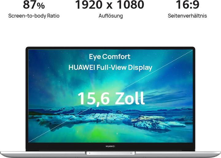 Produktbild Huawei MateBook D15 Ryzen 7 512GB (15.60", AMD Ryzen 7 5700U, 16 GB, 512 GB)