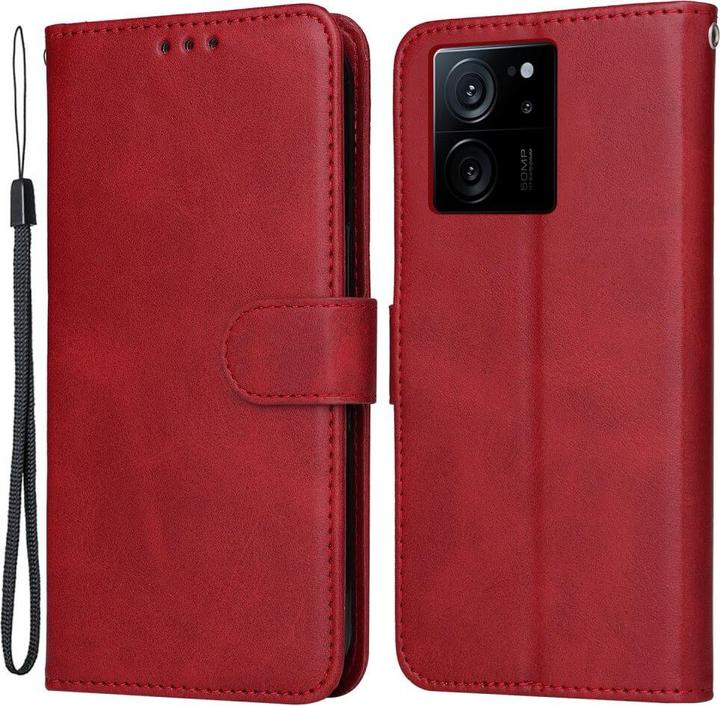 Produktbild Cover-Discount Xiaomi 13T / 13T Pro - Premium Handyhülle Etui rot (Xiaomi 13T, Xiaomi 13T Pro)