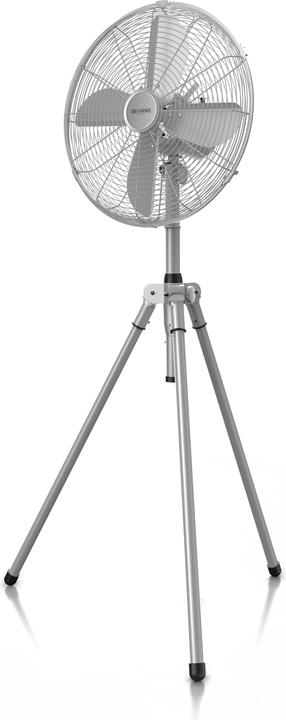 Actual product image Brandson Pedestal fan 49cm Ø, 60W fan, tripod, metal housing, tripod fan, silver (64 dB)