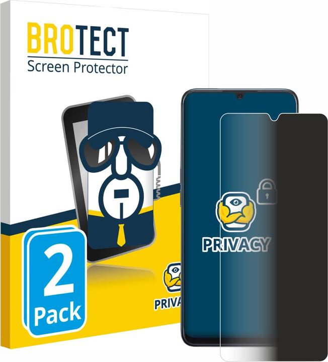 Productafbeelding BROTECT Sichtschutzfolie Anti-Spy Privacy Folie Blaulicht-Schutz (2 Stuk, Oppo A91)