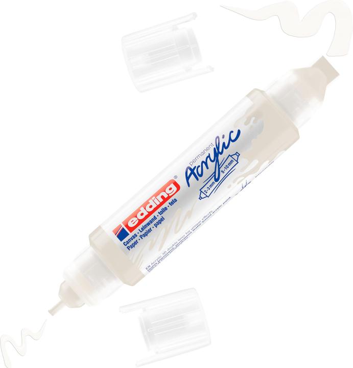 Produktbild Edding Acrylmarker 5400 Double Liner (Weiss, 10 mm, 1 x)