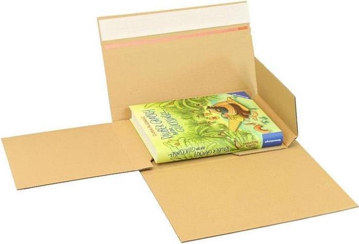 Produktbild Transpak Buchverpackung Drehfix SK-Verschluss Masse 260x185x10-70mm Qualität 1.20 B B5 braun passend für B5 (50 x)