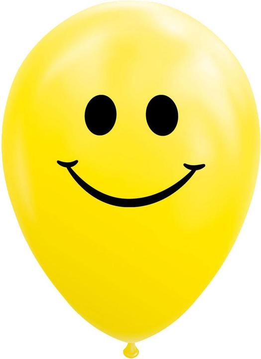 Globos Ballons Smile Jaune 30cm, 8p.