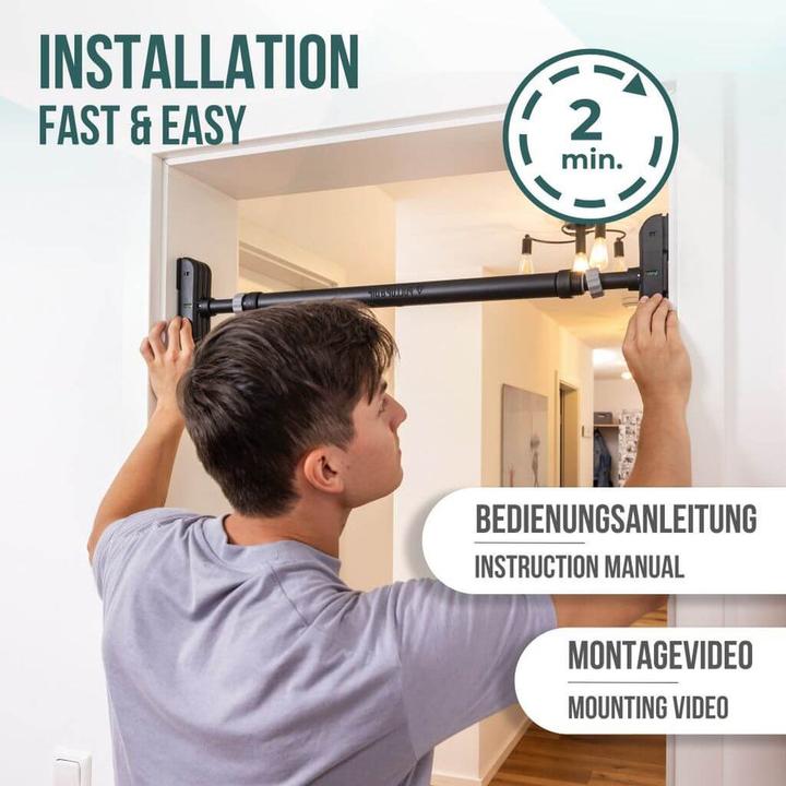 Produktbild Pullup & Dip Klimmzugstange für Türrahmen