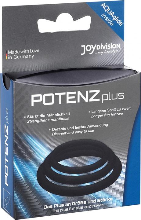Image du produit Joydivision POTENZplus Anneau pénien transp. Set de 3 pièces (4.50 cm)