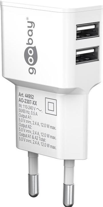 Image du produit Goobay Ladegerät 2x USB A (12 W)