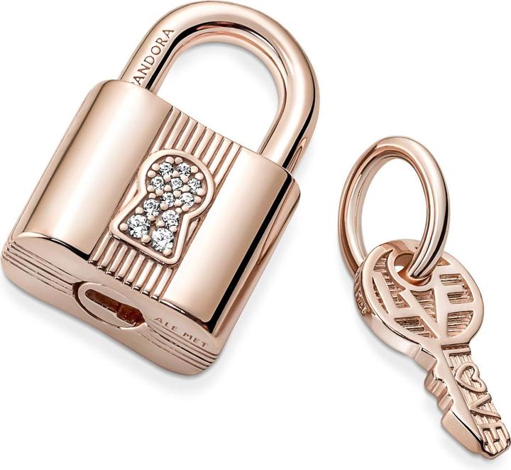 Produktbild Pandora Schloss & Schlüssel Rose Charms/Beads (Rosévergoldet, Metalllegierung)