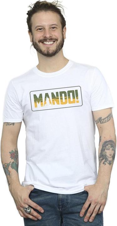 Immagine prodotto Star Wars The Mandalorian Mando Cutout Maglietta Uomo (3XL)
