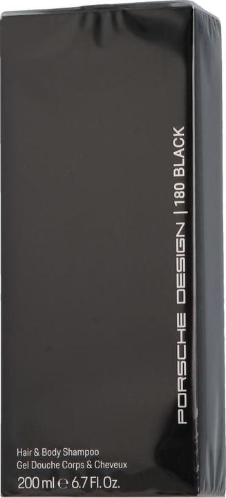 Actual product image Porsche Design 180 Black Hair & Body Shampoo (200 ml, Liquid shampoo)