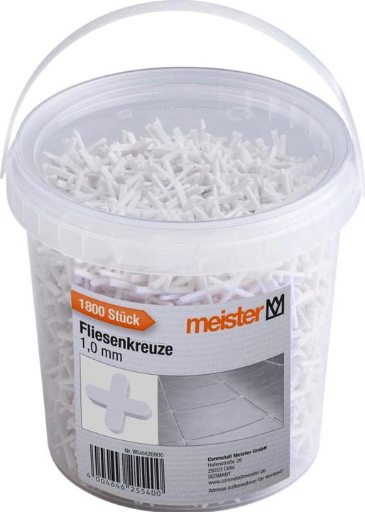 Produktbild Conmetall Meister Fliesenkreuze 1,0 mm 1800 Stück
