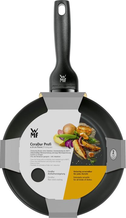 Produktbild WMF Antihaft Pfanne Bratpfanne 24cm CeraDur Profi Induktion Edelstahl besch. (24.24 cm, Bratpfanne, Edelstahl)